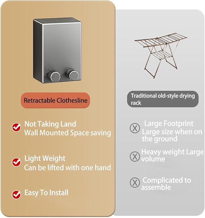 Retractable and Invisible Clothesline