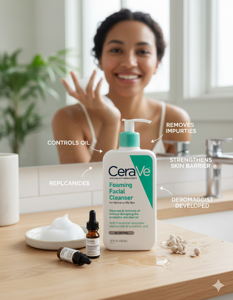CeraVe -Foaming Facial Cleanser