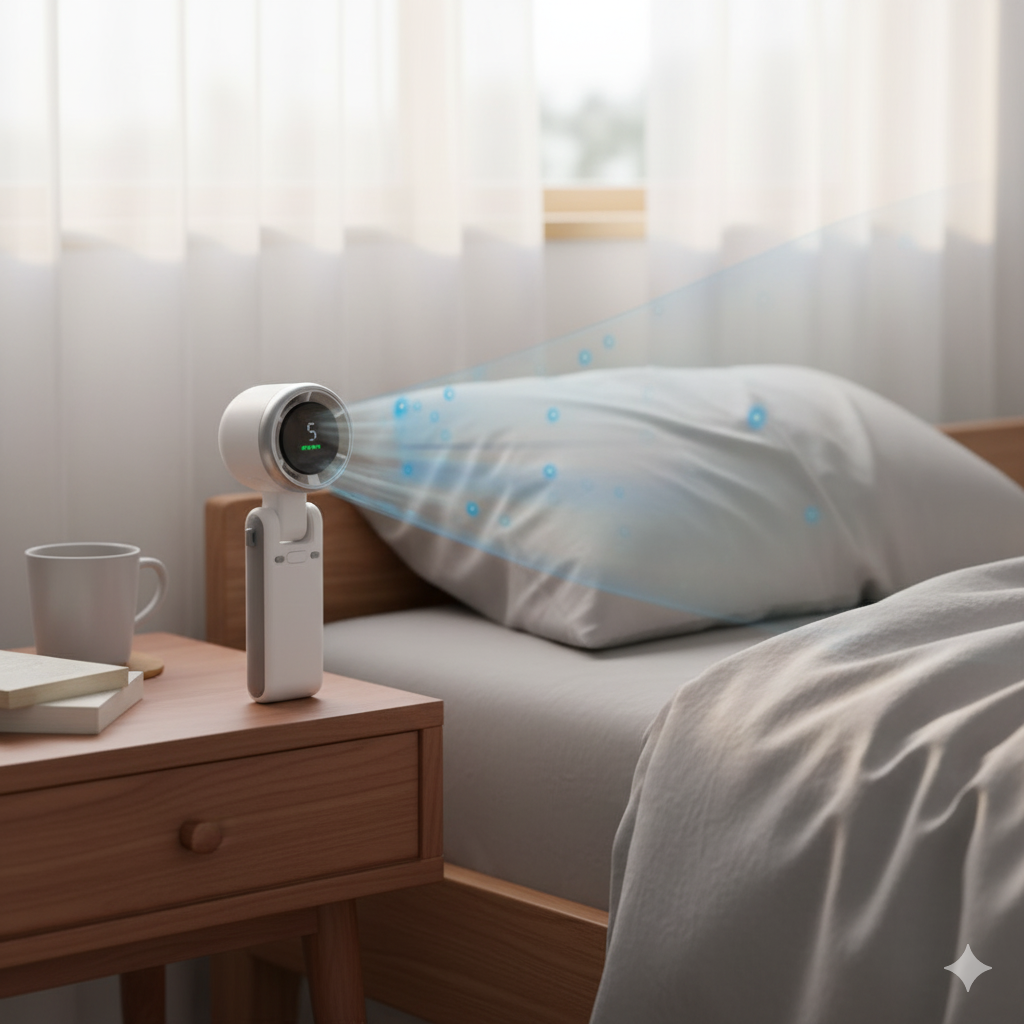 Handheld Foldable Digital Mist Fan